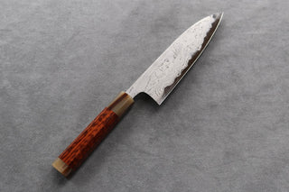 Hatsukokoro White#2 Damascus Santoku - Thecooksedge