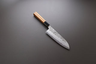 Hatsukokoro Inazuma AS Damascus Santoku 170mm - Thecooksedge