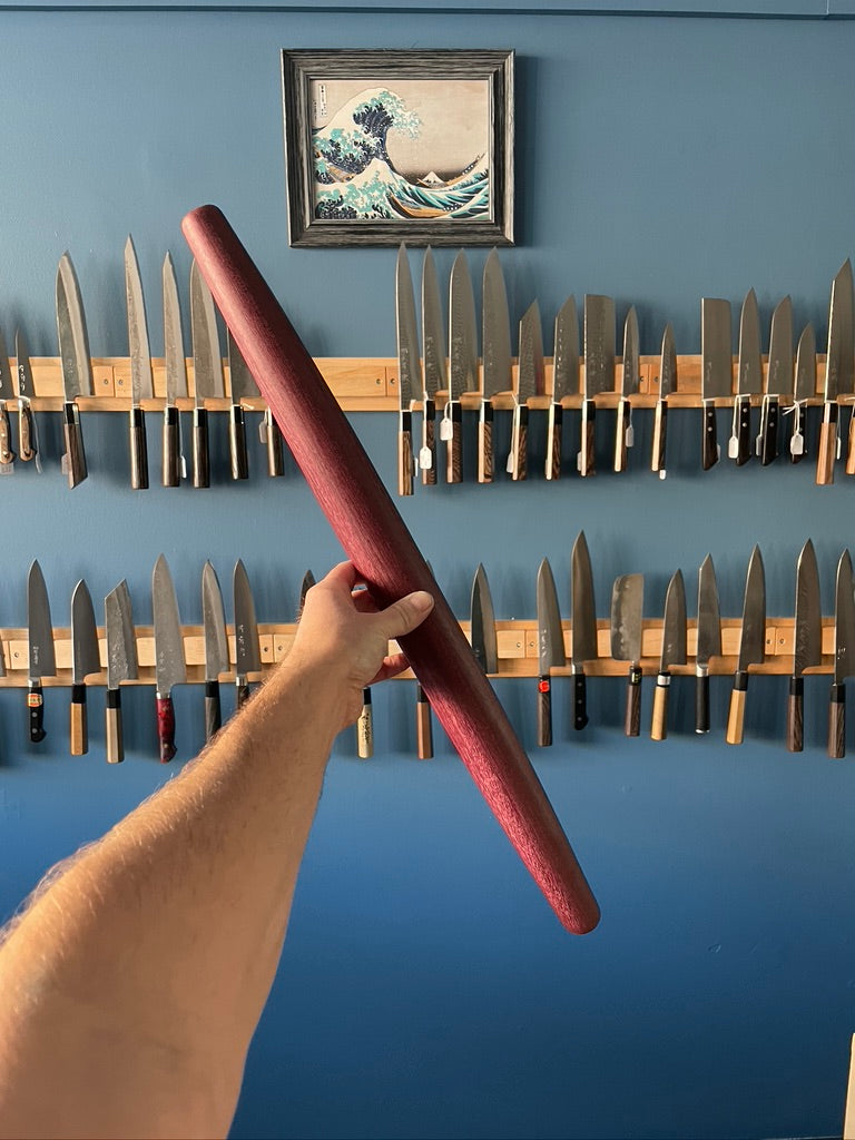 Purple Heart Tapered Rolling Pin 24" (61cm) - Thecooksedge