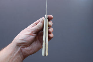 Takeshi Saji R2 Damascus Mirror Finished Gyuto 210mm - Thecooksedge