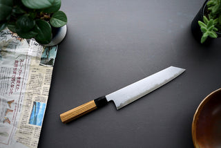 Nakagawa x Myojin Blue #1 Damascus Kiritsuke Gyuto 240mm - Thecooksedge