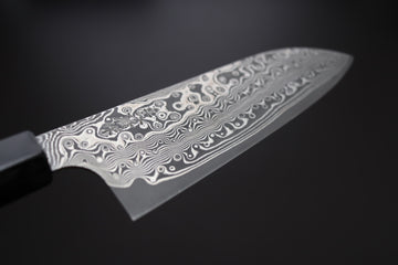 Nigara Hamono SG2 Damascus Santoku 180mm - Thecooksedge