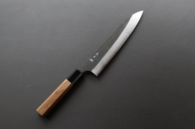 Yoshimi Kato Damascus Kurouchi AS Gyuto 210mm - Thecooksedge