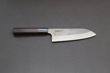 Nigara Hamono Kurouchi SG2 Santoku 180mm - Thecooksedge