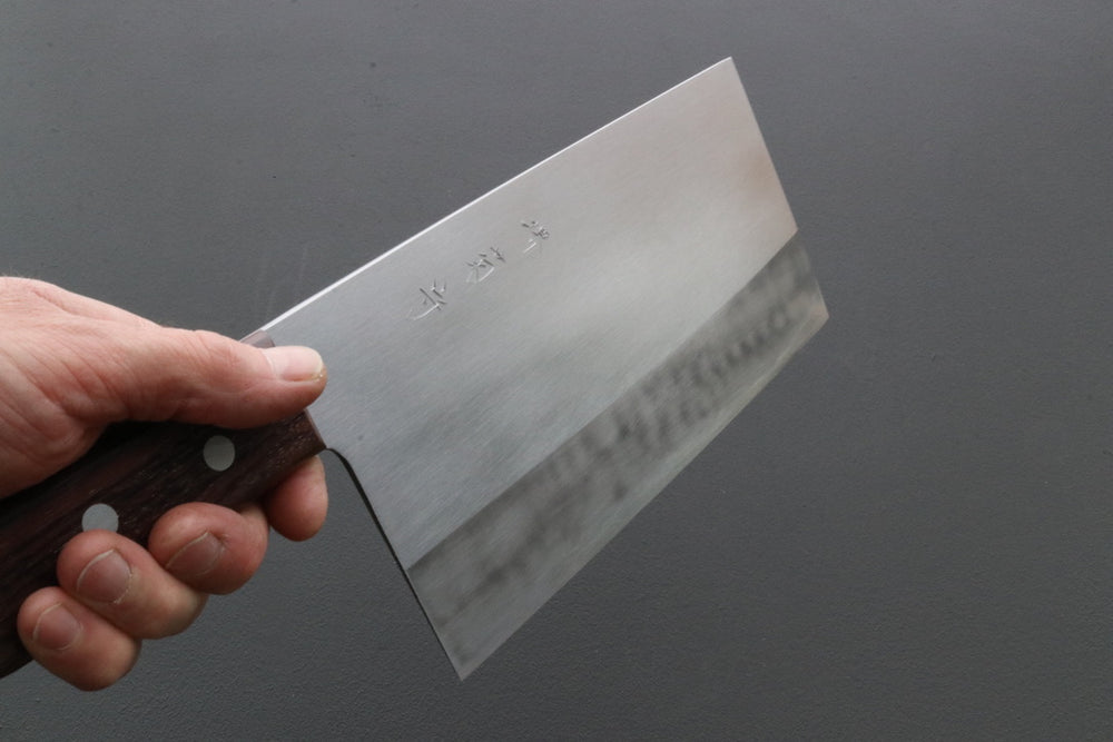 Sakai Kikumori x Yoshikazu Tanaka Gokujyo Chuka Bocho 225mm - Thecooksedge