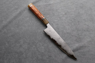 Hatsukokoro Hyomon Damascus Gyuto 210mm - Thecooksedge