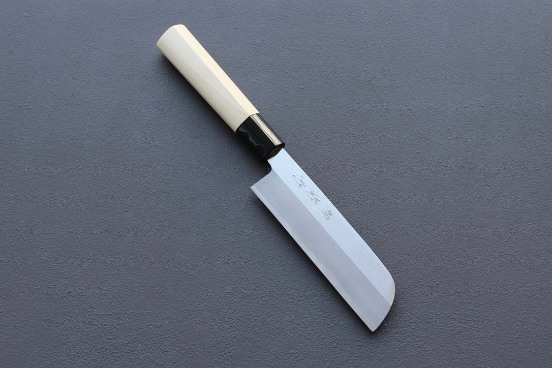 Sakai Kikumori Kawamuki Peeling Knife 135mm - Thecooksedge