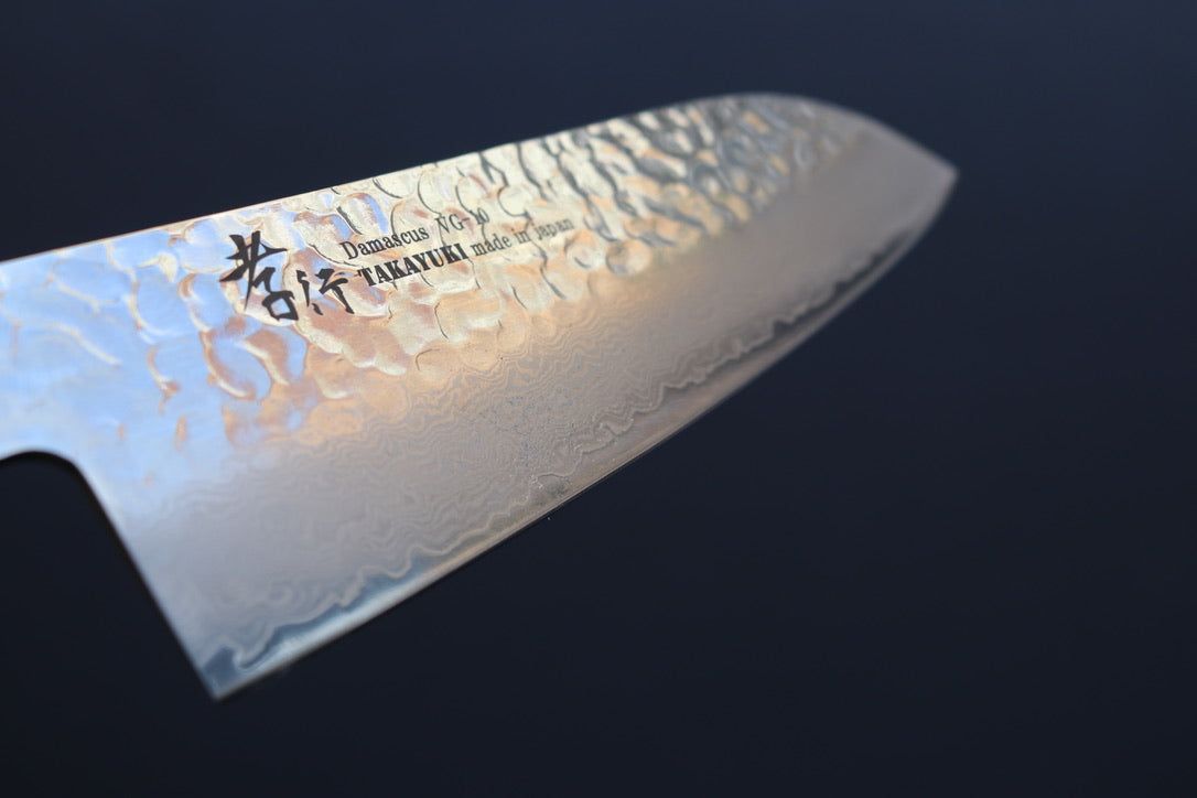 Sakai Takayuki 33 Layer Damascus Wa Santoku 170mm - Thecooksedge