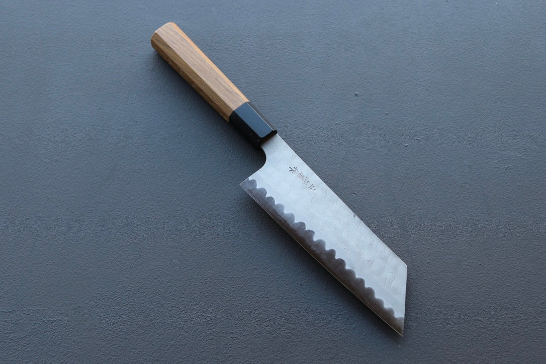 Nigara Hamono AS Tsuchime Nakiri 180mm - Thecooksedge