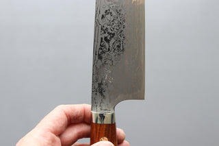 Yoshihiro Yauji Blue #2 Damascus Gyuto 210mm - Thecooksedge