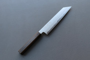 Yoshikazu Tanaka Blue1 Damascus Kiritsuke 210mm w/Black Oak Handle - Thecooksedge