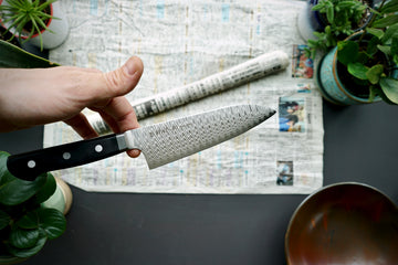 Hayabusa Damascus HAP40 Santoku 180mm - Thecooksedge