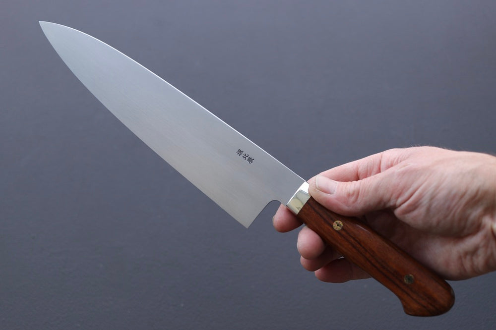Yoshikazu Ikeda White#3 Namiukashi Gyuto 210mm - Thecooksedge