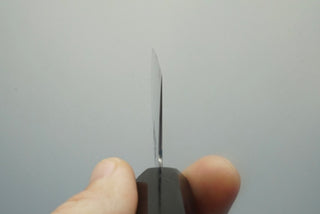 Hatsukokoro Sunaarashi Kurozome Damascus Bunka 180mm - Thecooksedge