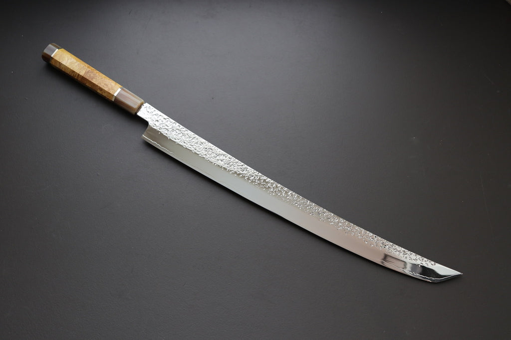 Yu Kurosaki R2 Shizuku  Sakimura Sujihiki 450mm - Thecooksedge
