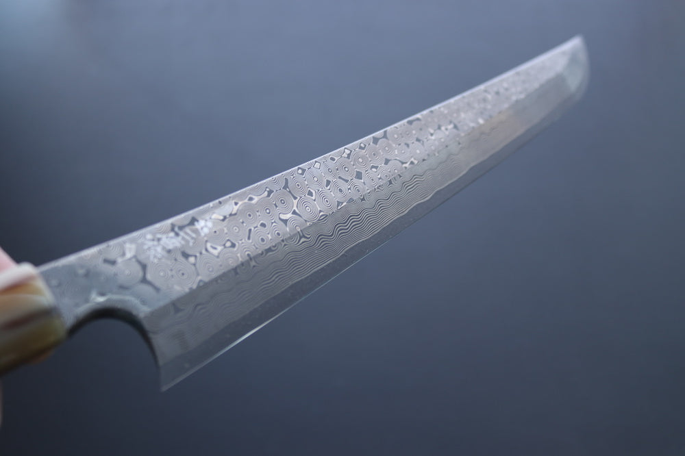 Nigara Hamono Silver3 Kurozome Sakimaru Yanagiba 330mm - Thecooksedge