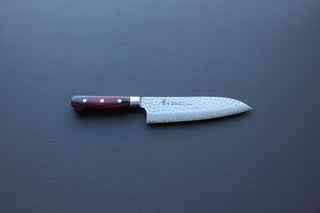 Sakai Takayuki 33 Layer Damascus Santoku 160mm - Thecooksedge