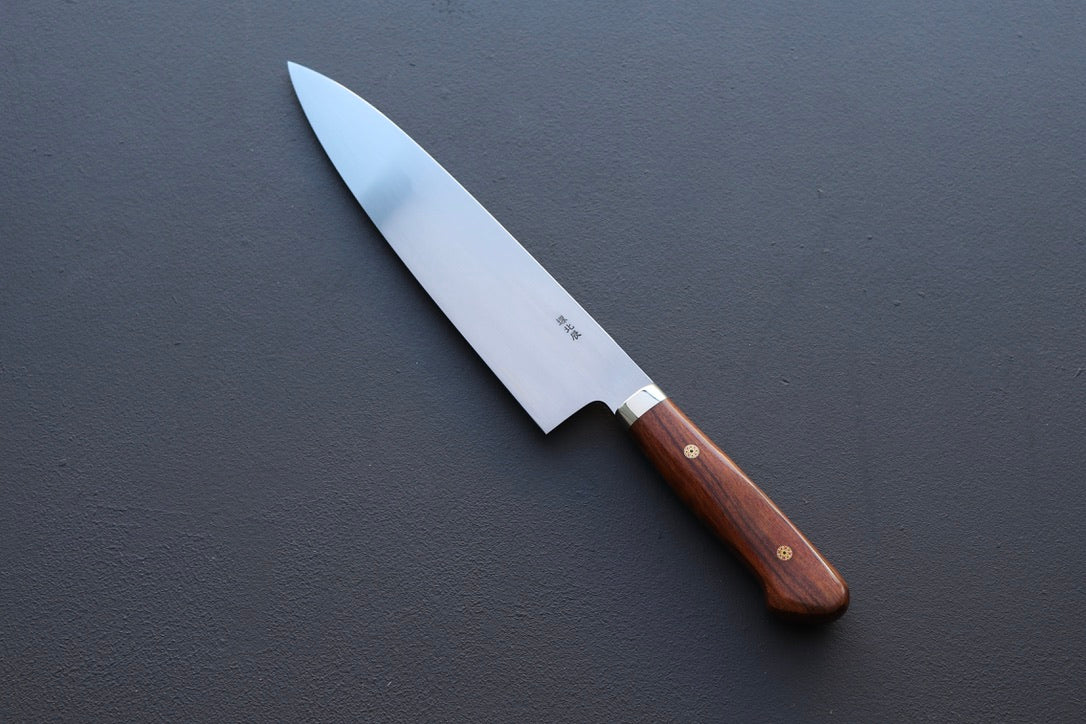 Yoshikazu Ikeda White#3 Namiukashi Gyuto 210mm - Thecooksedge