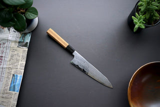 Nakagawa x Myojin Blue #1 Damascus Gyuto 210mm - Thecooksedge