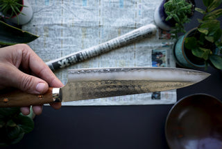 Yoshimi Kato SG2 Tsuchime Gyuto 210mm - Thecooksedge