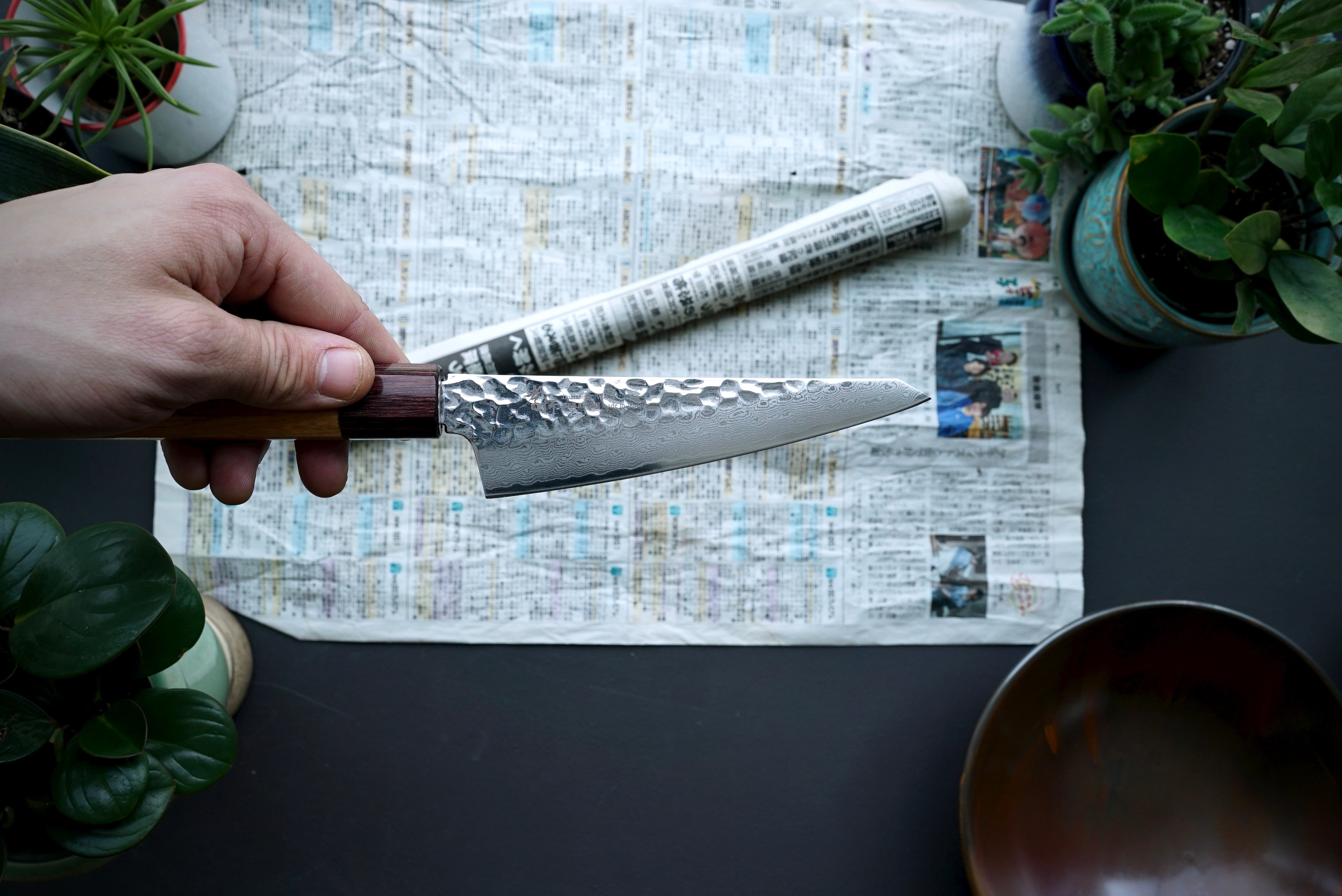 Sakai Takayuki 33 Layer Damascus Honesuki 150mm - Thecooksedge