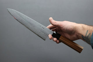 Yoshikazu Tanaka White #1 Damascus Gyuto 210mm - Thecooksedge