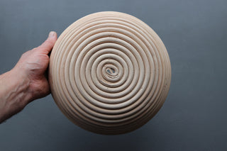 European Banneton Bread Proofing Baskets Natural Rattan 9.2" Round - Thecooksedge