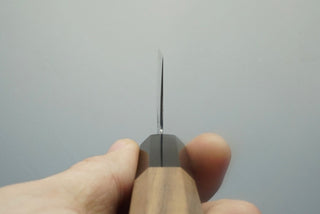 Hatsukokoro Sunaarashi Kurozome Damascus Santoku 180mm - Thecooksedge
