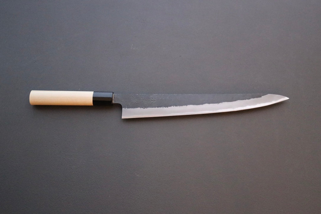 Mutsumi Hinoura Kurouchi Sujihiki 270mm - Thecooksedge