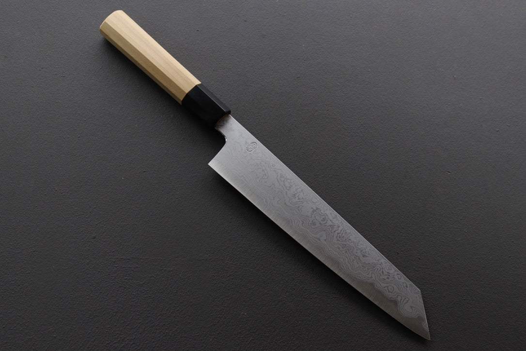 Sakai Kikumori Kikuzuki UZU Kiritsuke Gyuto 240mm - Thecooksedge