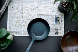 Hand Forged Iron Frying Pan w/Removable Handle - Thecooksedge