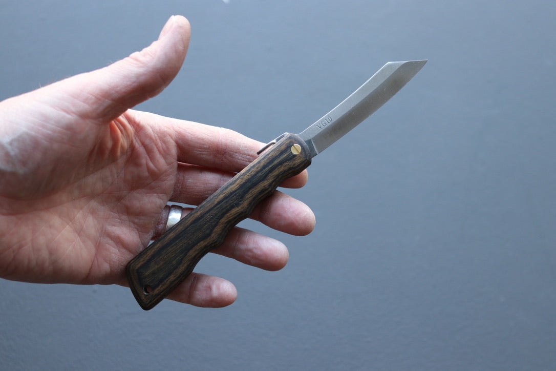 Woody VG10 Higonokami - Thecooksedge