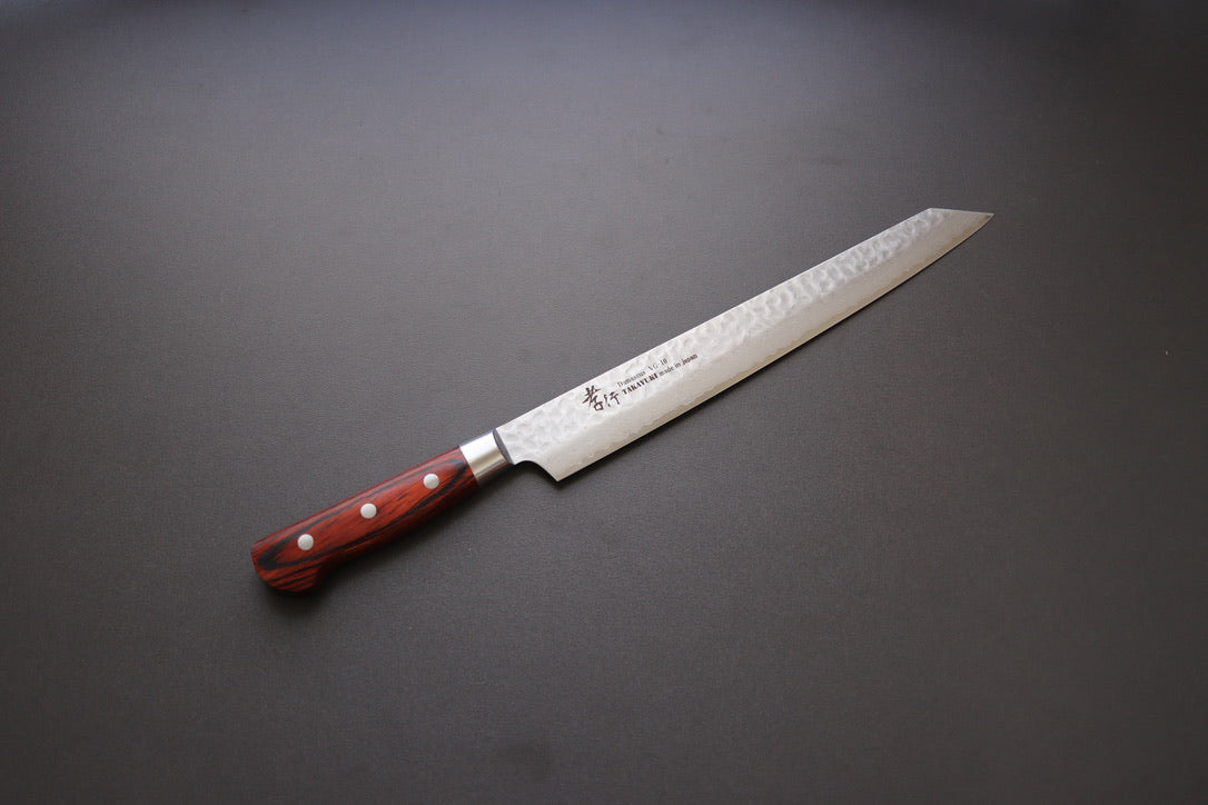 Sakai Takayuki 33 Layer Damascus Kengata Sujihiki 270mm - Thecooksedge