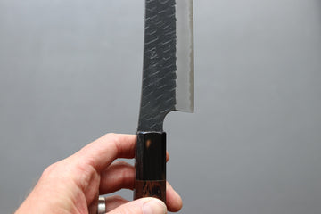 Nigara Hamono SG2 Kurouchi Tsuchime Sakimaru Sujihiki 270mm - Thecooksedge