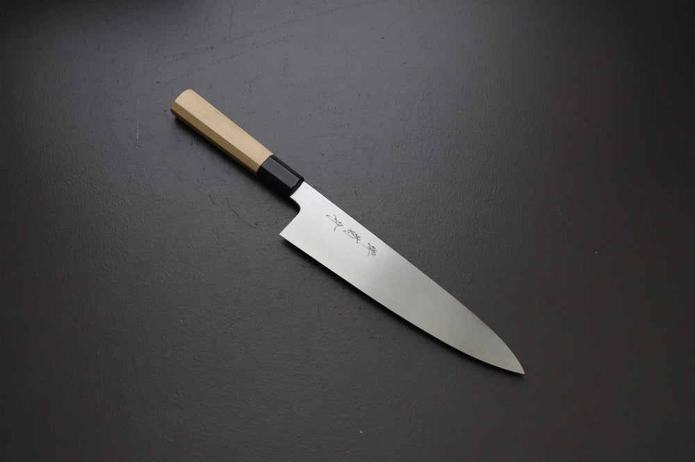 Sakai Kikumori x Yoshikazu Tanaka Gokujyo Gyuto 240mm - Thecooksedge