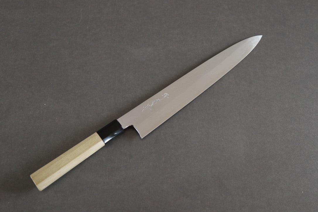 Sakai Kikumori Yoshikazu Tanaka Gokujyo sujihiki 270mm - Thecooksedge