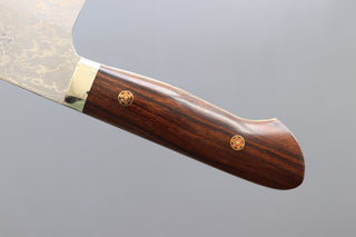 Yoshihiro Yauji Blue #2 Damascus Kiritsuke Gyuto 240mm - Thecooksedge
