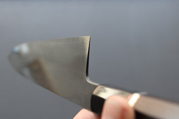 Shoichi Hashimoto Coreless Blue2 & White2 Damascus Gyuto 240mm - Thecooksedge