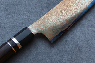 Nigara Hamono Aogami #2 Rainbow Damascus Gyuto 240mm - Thecooksedge