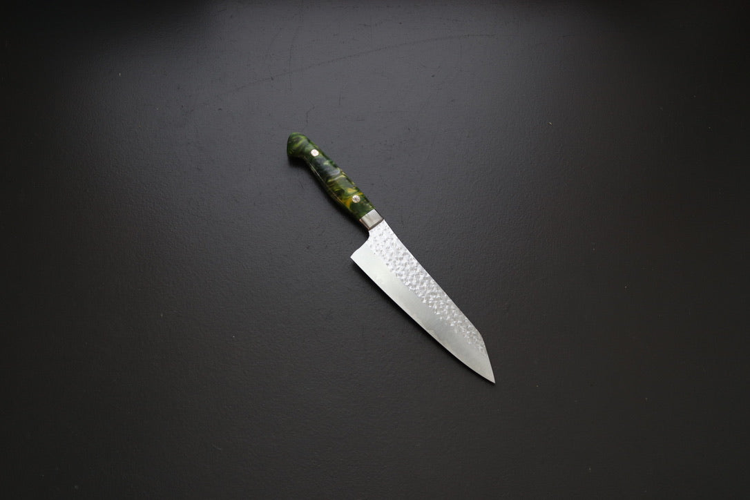 Yu Kurosaki Senko Santoku 165mm W/Custom Acrylic Handle - Thecooksedge