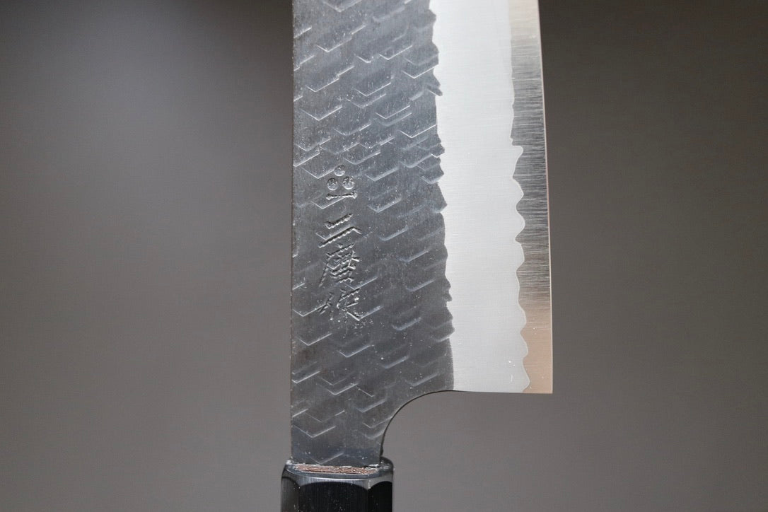 Nigara Hamono Kurouchi SG2 Santoku 180mm - Thecooksedge
