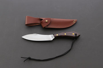 Grohmann #4 Survival Flat Grind W/Rosewood Handle - Thecooksedge