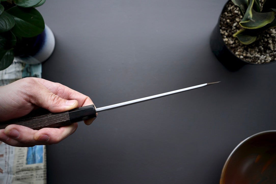 Hatsukokoro Shirasagi Single Bevel Kiritsuke 195mm - Thecooksedge