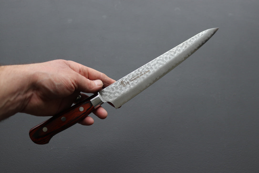 Sakai Takayuki 33 Layer Damascus Sujihiki 240mm - Thecooksedge