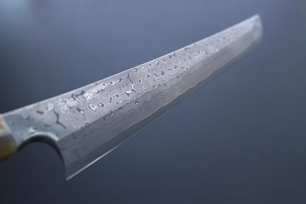 Nigara Hamono Silver3 Kurozome Sakimaru Yanagiba 330mm - Thecooksedge