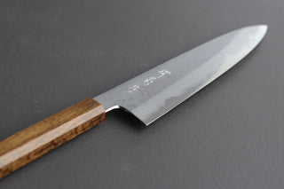 Yoshikazu Tanaka Blue1 Damascus Gyuto 240mm w/Black Oak Handle - Thecooksedge