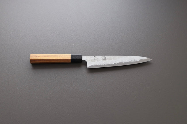 Hatsukokoro Inazuma AS Damascus Petty 150mm - Thecooksedge