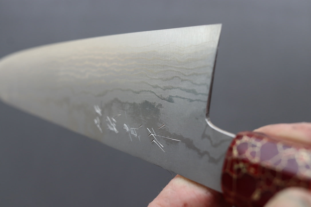 Shigeki Tanaka VG10 Damascus Gyuto 240mm w/Custom Handle - Thecooksedge