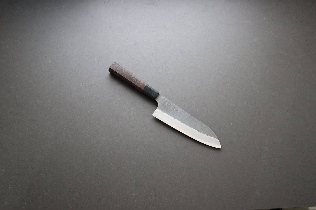 Nigara Hamono Kurouchi SG2 Santoku 180mm - Thecooksedge