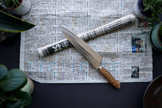 Yoshimi Kato SG2 Tsuchime Gyuto 210mm - Thecooksedge